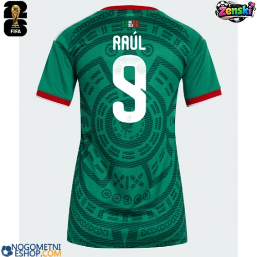 Ženski Nogometni dresi Mehika Raul Jimenez #9 Domači SP 2026 Kratek Rokav